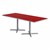 Rectangle Pedestal Café Table w/ X Base