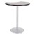 Crescent Pedestal Stool-Height Café Table w/ Round Base