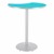 Crescent Pedestal Bar-Height Café Table w/ Round Base