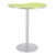 Crescent Pedestal Bar-Height Café Table w/ Round Base