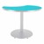 Crescent Pedestal Café Table w/ Round Base