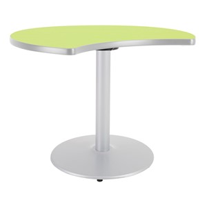 Crescent Pedestal Café Table w/ Round Base