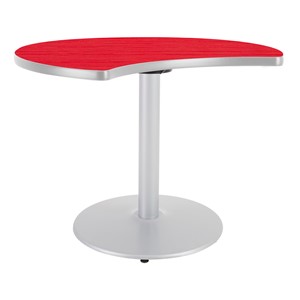 Crescent Pedestal Café Table w/ Round Base
