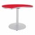 Crescent Pedestal Café Table w/ Round Base