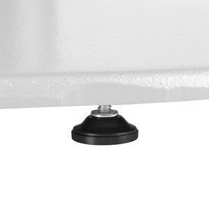 Round Pedestal Stool-Height Café Table w/ Round Base - Glide