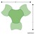 Structure Series Bow Tie Mobile Collaborative Table w/ Whiteboard Top - Grouped Footprint
