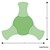 Structure Series Bow Tie Mobile Collaborative Table w/ Whiteboard Top - Grouped Footprint