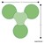 Structure Series Crescent & Cog Mobile Collaborative Table w/ Whiteboard Top Set - Grouped Footprint