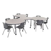 Structure Series Crescent & Cog Mobile Collaborative Table Set