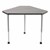 Structure Series Diamond Mobile Collaborative Table w/ Laminate Top - Cosmic Strandz
