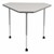 Structure Series Diamond Mobile Collaborative Table w/ Laminate Top - Gray