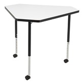 Structure Series Diamond Mobile Collaborative Table w/ Whiteboard Top