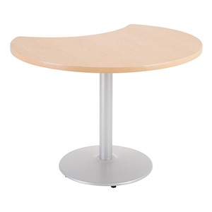 Crescent Pedestal Café Table w/ Round Base