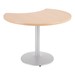 Crescent Pedestal Café Table w/ Round Base