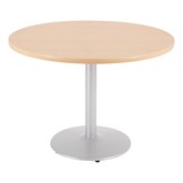 Round Pedestal Café Table w/ Round Base