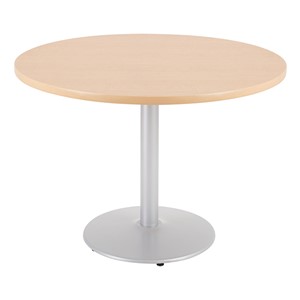 Round Pedestal Café Table w/ Round Base