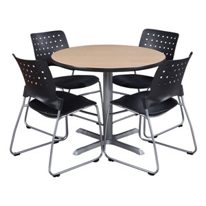 Round Pedestal Café Table - chairs not included