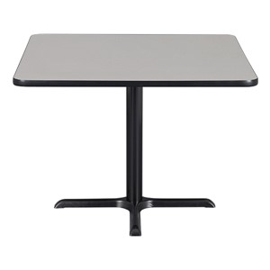 Square Pedestal Café Table and Bentwood Stack Café Chair Set - Chair - Gray nebula