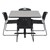 Square Pedestal Café Table - chairs not included