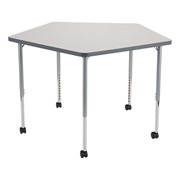 Structure Series Pentagon Mobile Collaborative Table