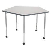 Structure Series Pentagon Mobile Collaborative Table