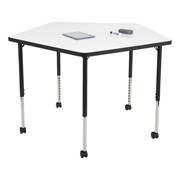 Structure Series Pentagon Mobile Collaborative Whiteboard Table
