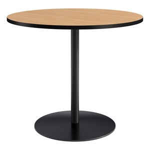 Round Pedestal Bar-Height Café Table w/ Round Base