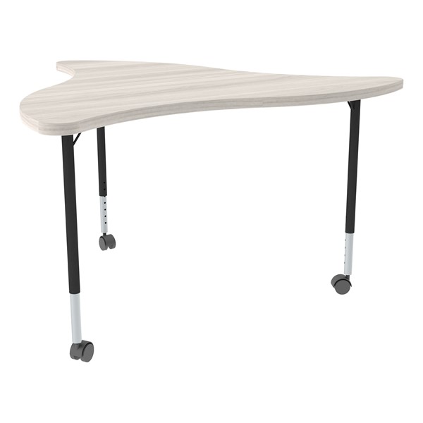 Structure Series Triangular Wave Mobile Collaborative Table w/ Laminate Top