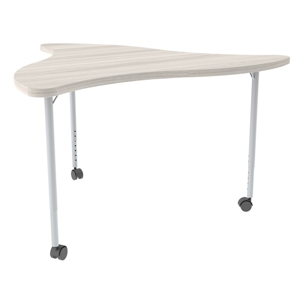 Structure Series Triangular Wave Mobile Collaborative Table w/ Laminate Top