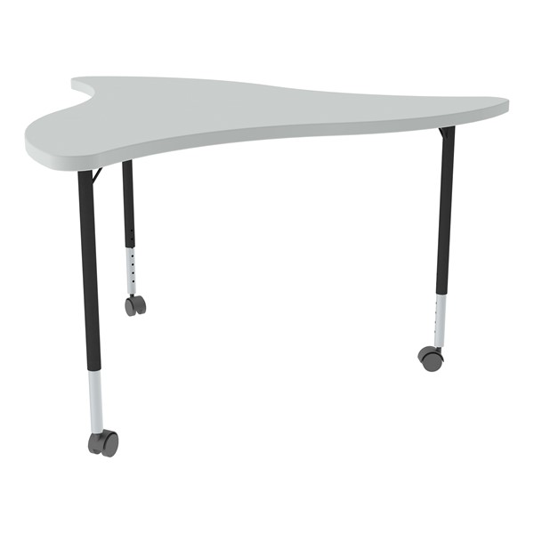 Structure Series Triangular Wave Mobile Collaborative Table w/ Laminate Top
