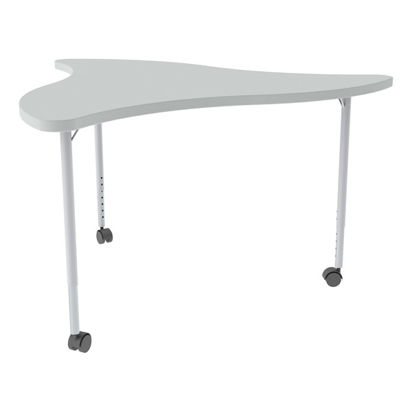 Structure Series Triangular Wave Mobile Collaborative Table w/ Laminate Top