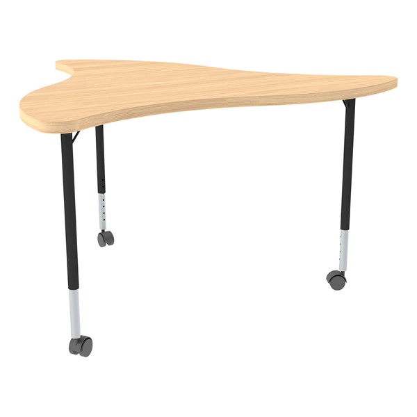 Structure Series Triangular Wave Mobile Collaborative Table w/ Laminate Top