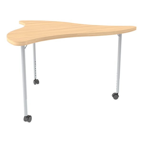 Structure Series Triangular Wave Mobile Collaborative Table w/ Laminate Top