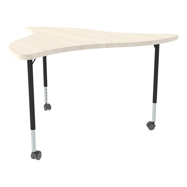 Structure Series Triangular Wave Mobile Collaborative Table w/ Laminate Top
