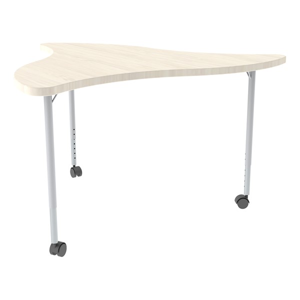 Structure Series Triangular Wave Mobile Collaborative Table w/ Laminate Top
