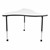 Structure Series Triangular Wave Mobile Collaborative Table w/ Whiteboard Top - Front