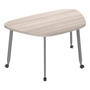 Rolling Collaborative Table - Rounded Trapezoid