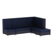 Outdoor Armless L-Shaped Sectional