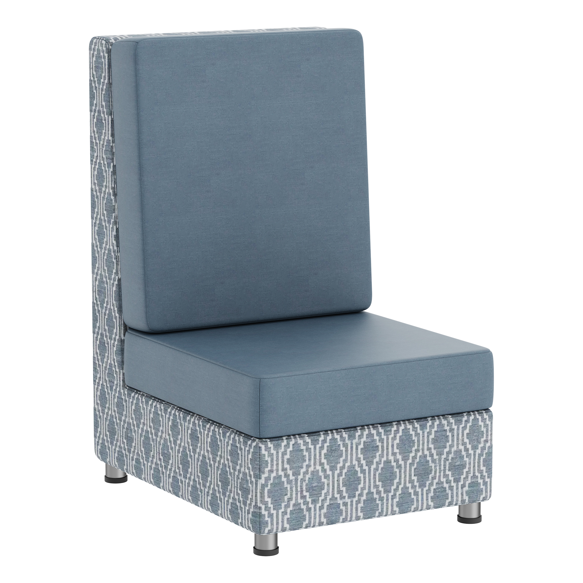 Outdoor Soft Seating Armless Chair