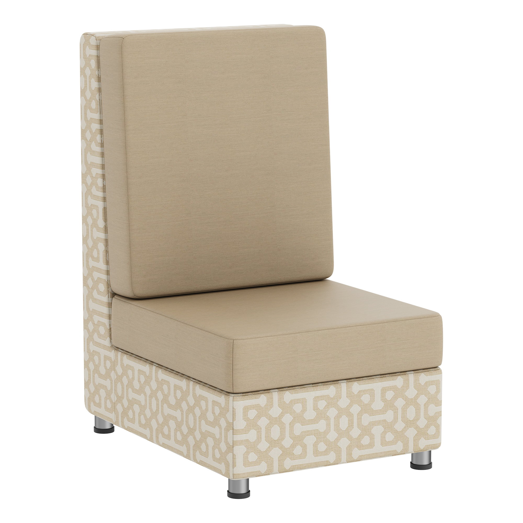 Outdoor Soft Seating Armless Chair