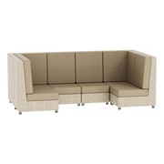 Outdoor Six-Piece U-Shaped Sectional