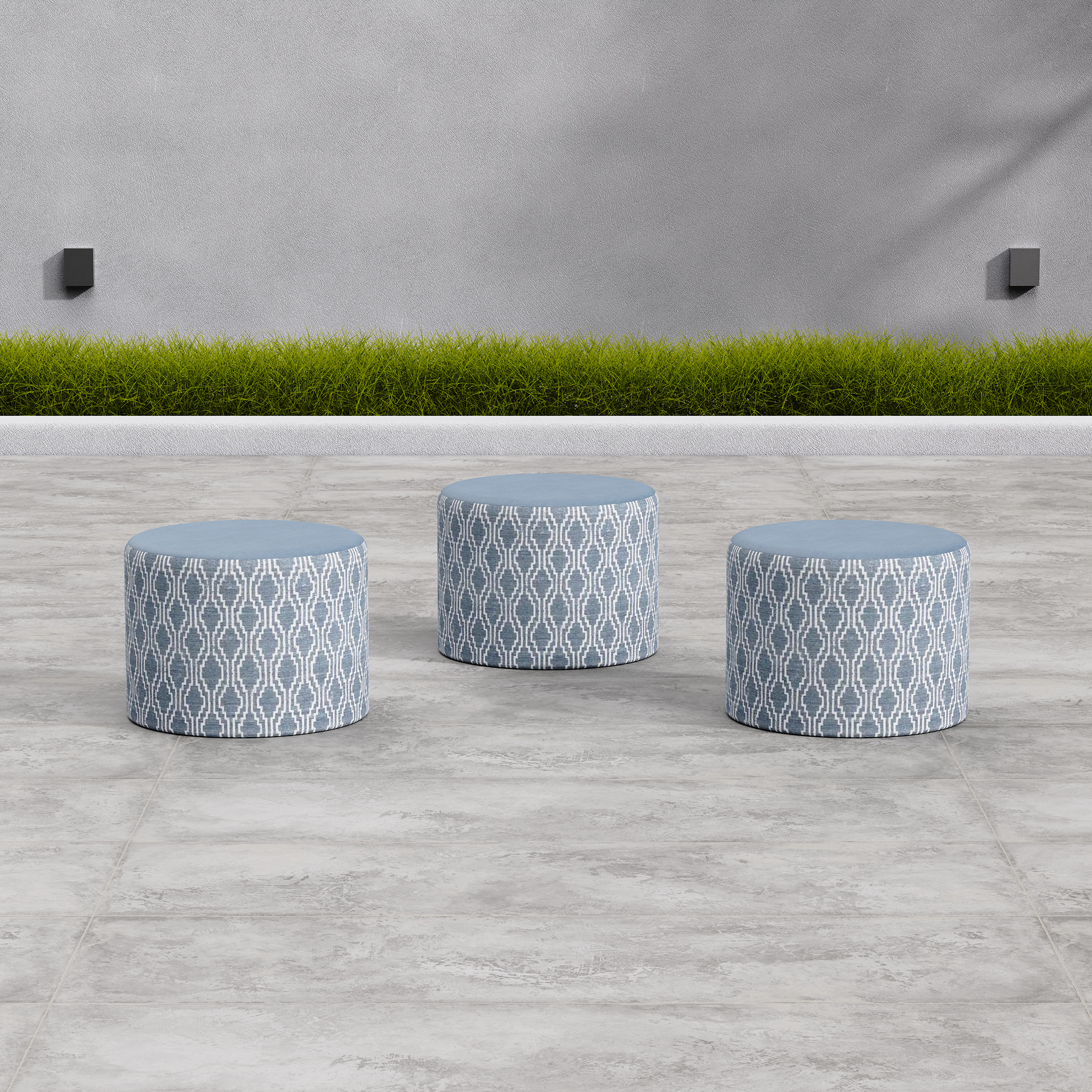 Outdoor Oversized Ottoman - Cylinder