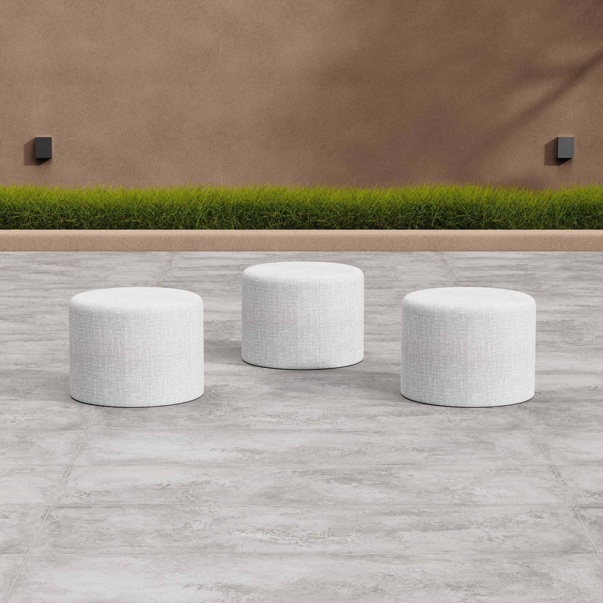 Outdoor Oversized Ottoman - Cylinder