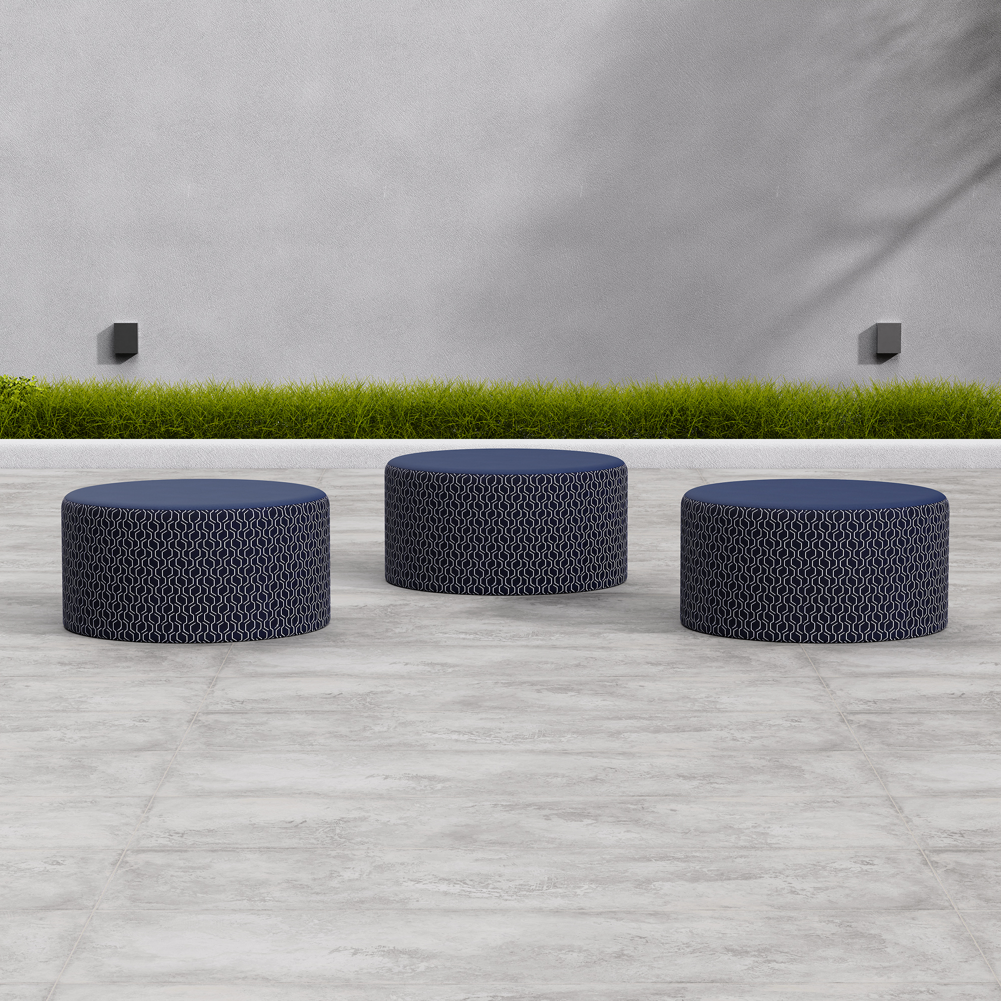 Outdoor Oversized Ottoman - Cylinder