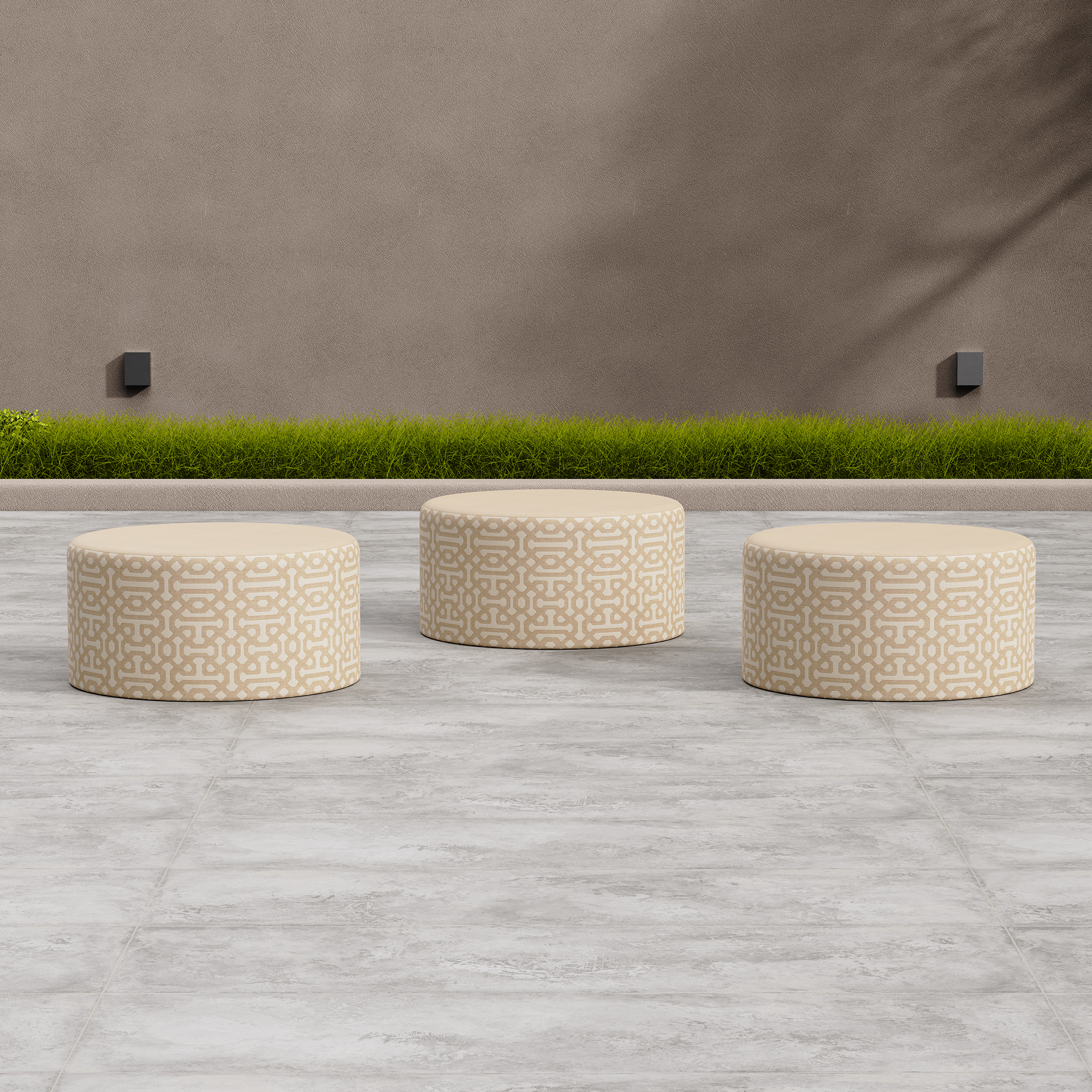 Outdoor Oversized Ottoman - Cylinder