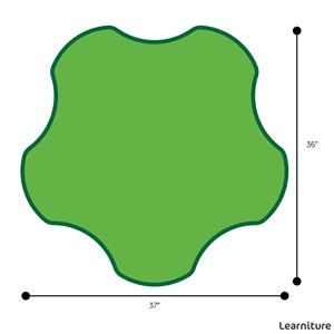 Shapes Series II Vinyl Soft Seating - Gear Shape Dimensions