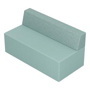 Modern Low Back Soft Seating Sofa w/o Arms
