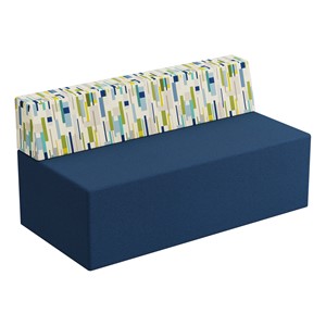 Modern Low Back Soft Seating Sofa w/o Arms