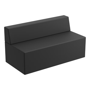 Modern Low Back Soft Seating Sofa w/o Arms