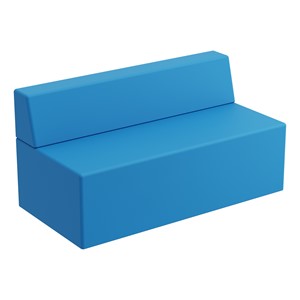 Modern Low Back Soft Seating Sofa w/o Arms